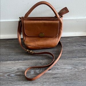 Madewell Leather Crossbody Bag - Top Handle